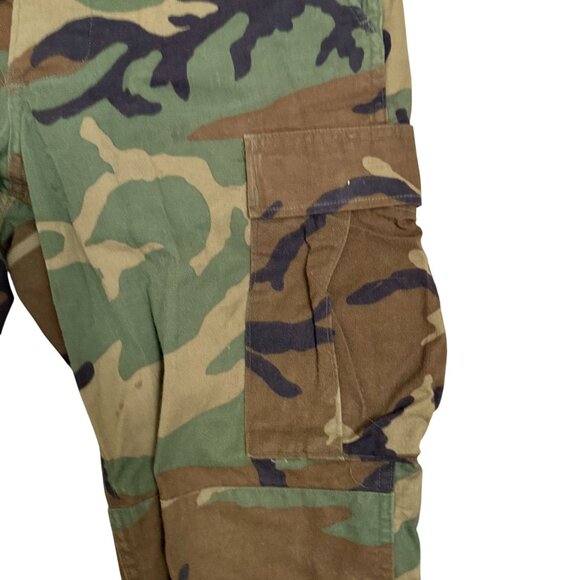 US Military Army Woodland Camo Uniform Cargo Pants Mens SZ Small Long Multicolor - Picture 4 of 9